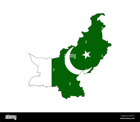 Pakistan Flag Map