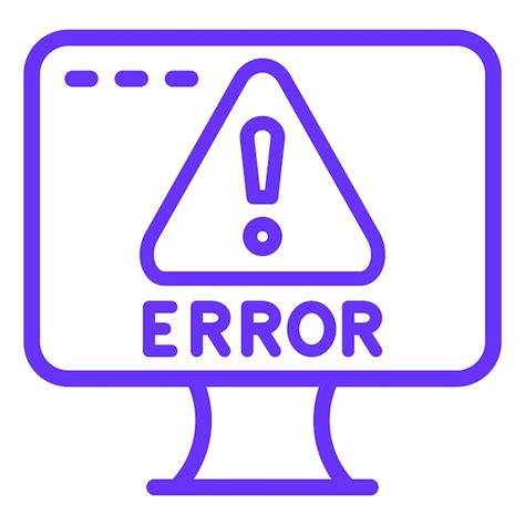 Estilo Del Icono De Error De Dise O Vectorial Vector Premium