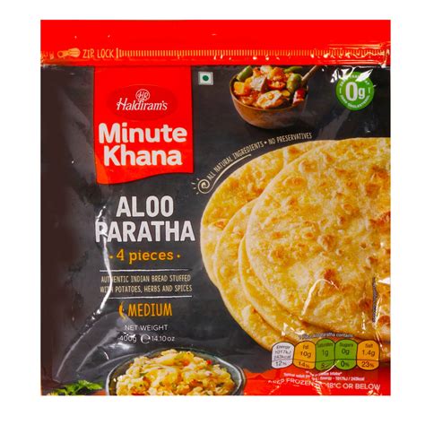 Haldirams Minute Khana Aloo Paratha 400 G Online At Best Price Frozen Paratha Lulu Ksa Price