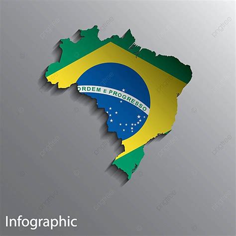 Country Map Of Brazil Illustration World Brasil Vector Illustration