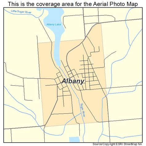 Aerial Photography Map of Albany, WI Wisconsin