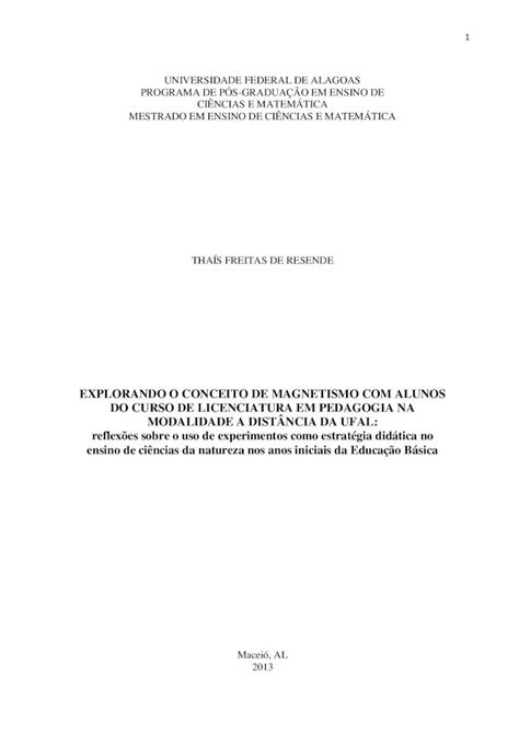 PDF EXPLORANDO O CONCEITO DE MAGNETISMO ALUNOS DO CIÊNCIAS E