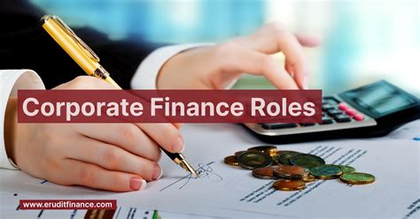 corporate finance roles  discussed