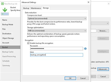 Storage Settings Veeam Agent For Microsoft Windows Guide