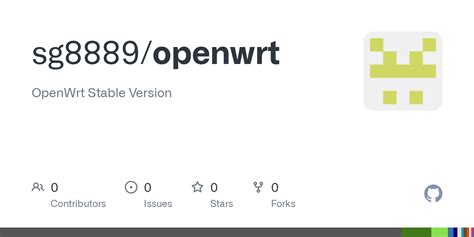 GitHub - sg8889/openwrt: OpenWrt Stable Version