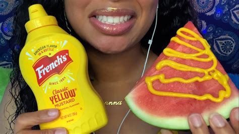 ASMR Viral TikTok Trend WATERMELON MUSTARD YouTube