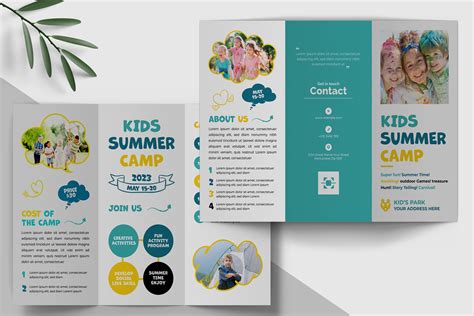 Kids Summer Camp Trifold Brochure | Trifold Brochure 2023 | Kids Summer