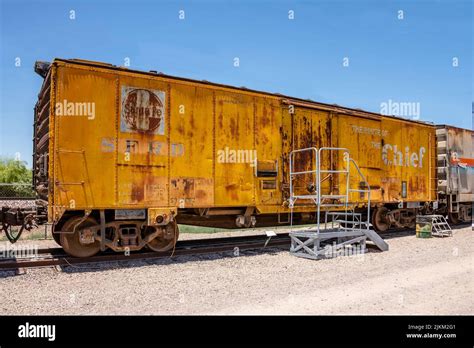 Arizona Railway Museum Santa Fe Boxcar Stock Photo Alamy
