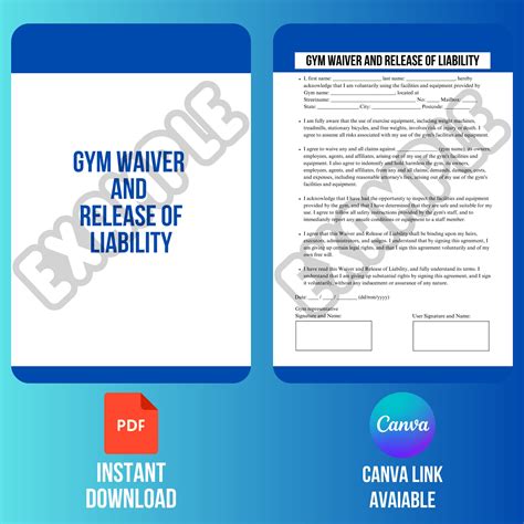 Gym Waiver And Release Of Liability Waiver Template Liability Release