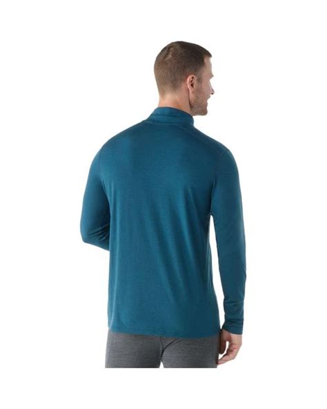 Smartwool Classic All Season Merino 14 Zip Base Layer In Blue For Men Lyst