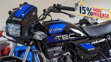 Ab Aayega Maja Hero Splendor Plus Xtec Abs Bs Blue Colour Price