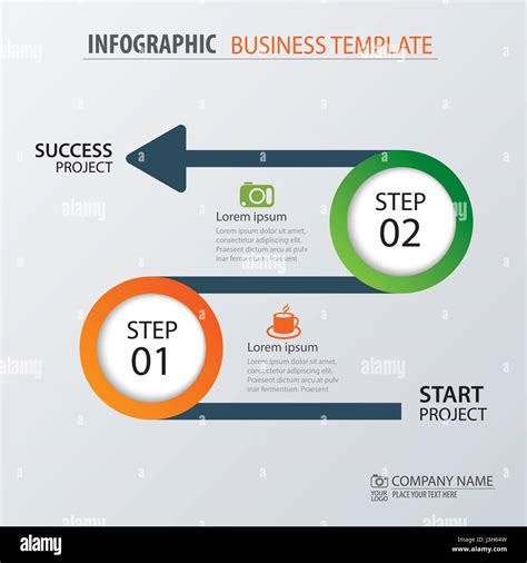 Infographic Business Timeline Template Vector Illu