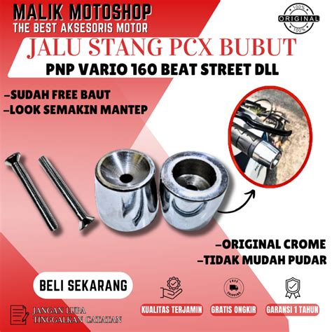 Jual JALU PCX BUBUT VARIO 160 BEAT DELUXE BEAT STREET 2020 2023 GENIO