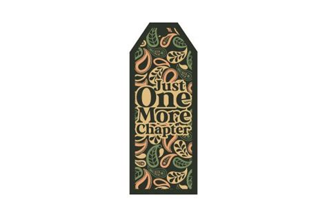 Just One More Chapter Bookmark Template Svg Cut File By Creative Fabrica Crafts · Creative Fabrica