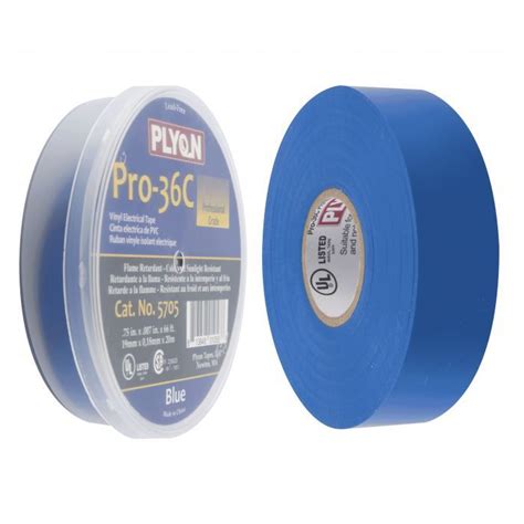 Cinta Aisl Pvc Prof 19mmx20m Azul Premium 37 600v 105c Ul