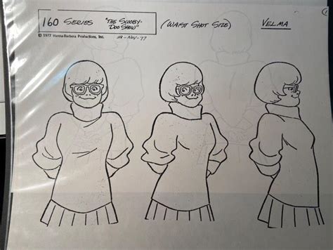 Velma 160 Series The Scooby Doo Show Waist Shot Model Sheet Art