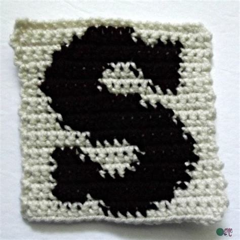 S Uppercase And Lowercase Tapestry Block CrochetN Crafts