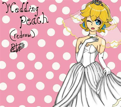 Princess Peach Wedding Dressredrawn By Xxprincessoflifexx On Deviantart