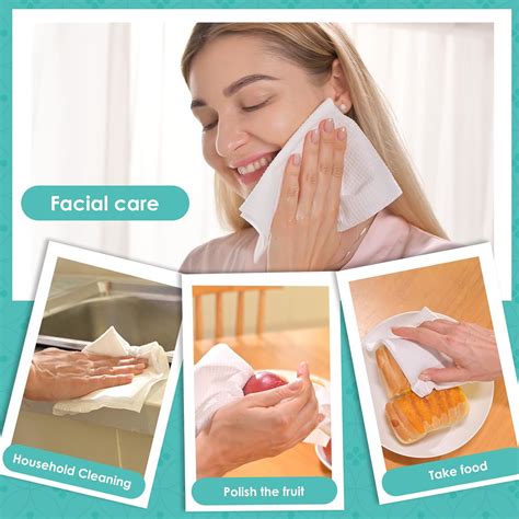 Ditoi Disposable Face Towels Biodegradable Facial Towels Super Soft