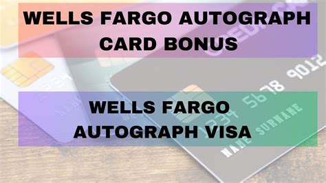 Wells Fargo Autograph Card Bonus Wells Fargo Autograph Visa Wellsfargo Visa