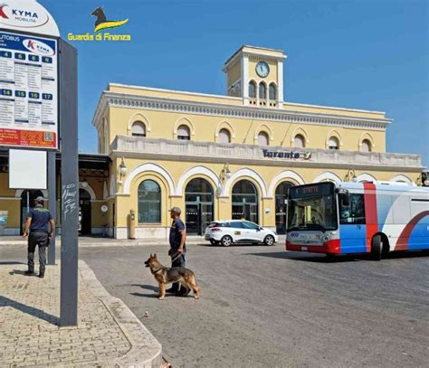 Taranto La Guardia Di Finanza Contro Il Traffico Illecito Di Droga