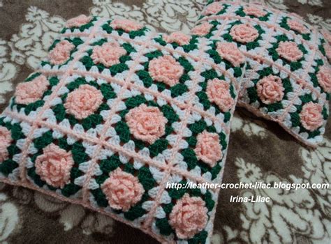 Crochet And Knitting From Irina Lilac Crochet Pillow Covers