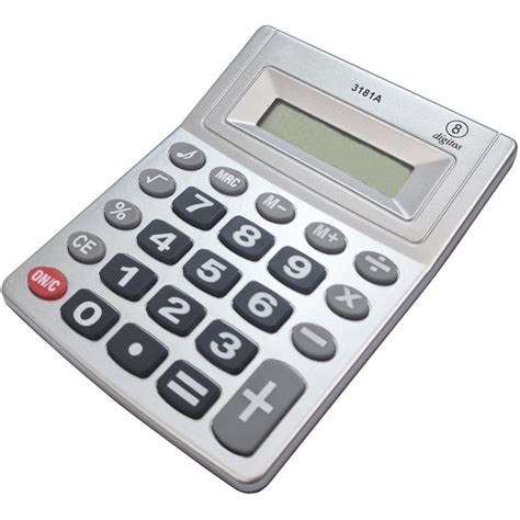 Calculadora De Mesa Balcão Display 8 Digitos Bateria Escritório 3181A