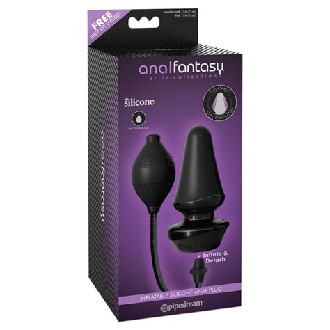 Plug Anal Inflable Color Negro Noche Secreta