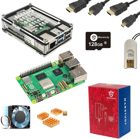 Marstudy Raspberry Pi 4 Model B Starter Kit 64 GB Auflage Raspberry