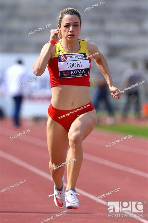 Aurora Berton During The Roma Sprint Festival At The Stadio Dei Marmi