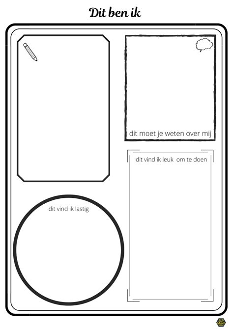 Dit Ben Ik Blad Kennismaking Juf Maike