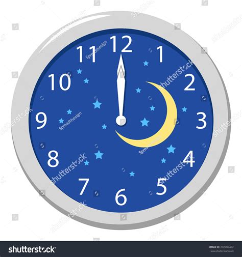 655 Midnight Clock Moon Images, Stock Photos & Vectors | Shutterstock