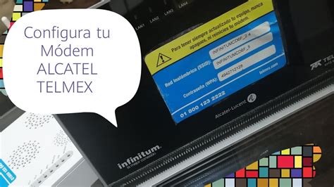 C Mo Configurar Modem Telmex Alcatel Lucent G W B Mundowin