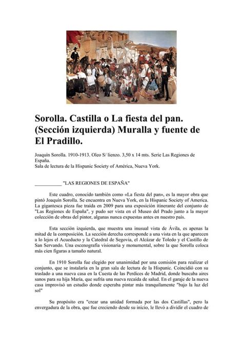 Información cuadros sorolla PDF