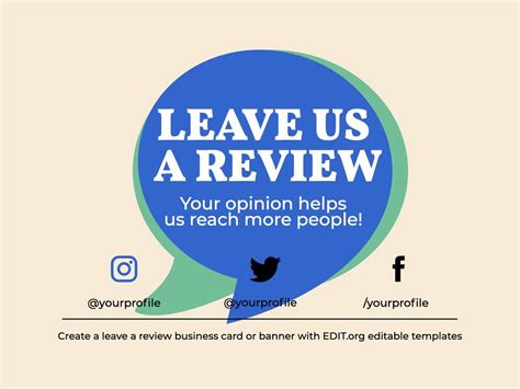 Designs For Requesting Customer Reviews Online