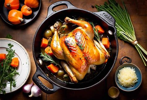 Recette De Poulet Fermier En Cocotte Et Au Four Saveurs Authentiques