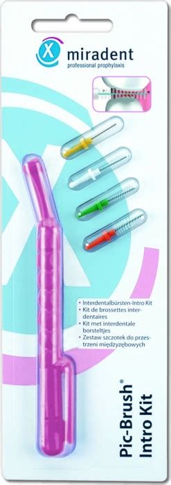 Miradent Pic Brush Intro Kit Interdental Set Pink Ab