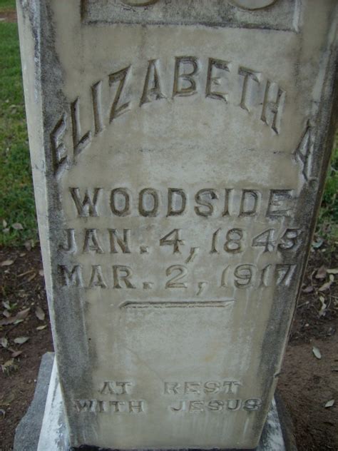 Elizabeth Ann Long Woodside Find A Grave Memorial