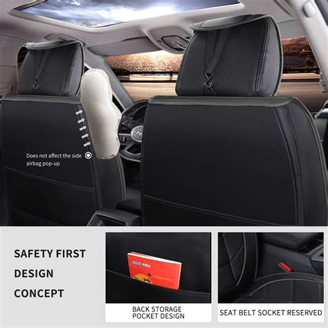 For Genesis Gv80 Full Set Pu Leather 5 Seat Front Rear Cushion Covers 4 Season Ebay