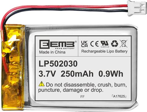 Liter Energy Batería de 3 7 V Lipo Batería de 300 mAh Batería de