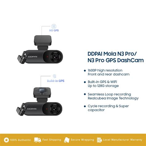 DDPAI Mola N3 Pro / N3 Pro GPS Dash Cam Price In Malaysia - KTS
