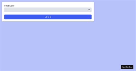 React Password Toggle Codesandbox