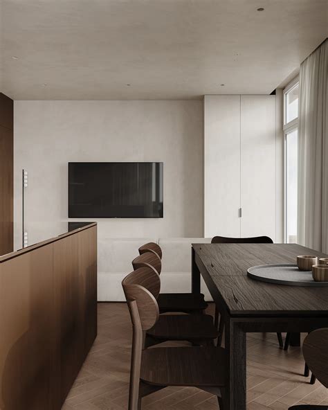 modern kitchen living room interior design behance