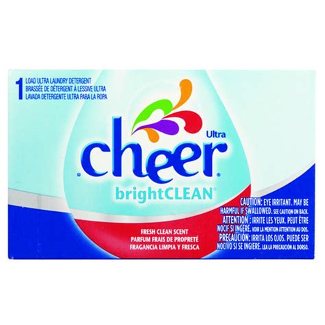 Cheer Powder Laundry Detergent, Fresh Clean, Single Use, 1.4 Oz. | Coin ...