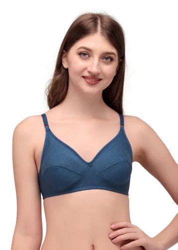 Plain Ladies Daily Wear Cotton Bra Blue At Rs 45 Piece In Surat Id