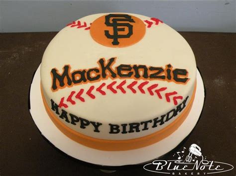 San Francisco Giants Birthday Cake Blue Note Bakery Austin Texas