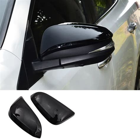 Abs Chrome Carbon Fiber Rearview Mirror Cover Trim Reflective Mirror