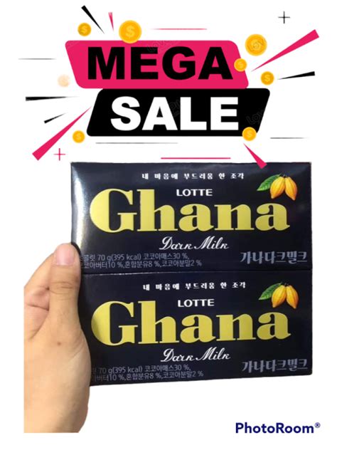 Buy 1 Talke 1 Lotte Ghana Dark Milk Chocolate Lazada Ph