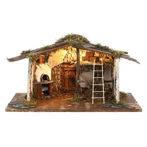 Capanna Con Forno Presepe Napoletano X X Cm Statue Cm