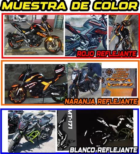 Kit Calcomanias Vinil Reflejante Vento Nitrox Collage En Venta En